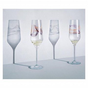 Ritzenhoff Sektglas Kristallwind, Glas, Mehrfarbig H:24cm D:7cm Glas