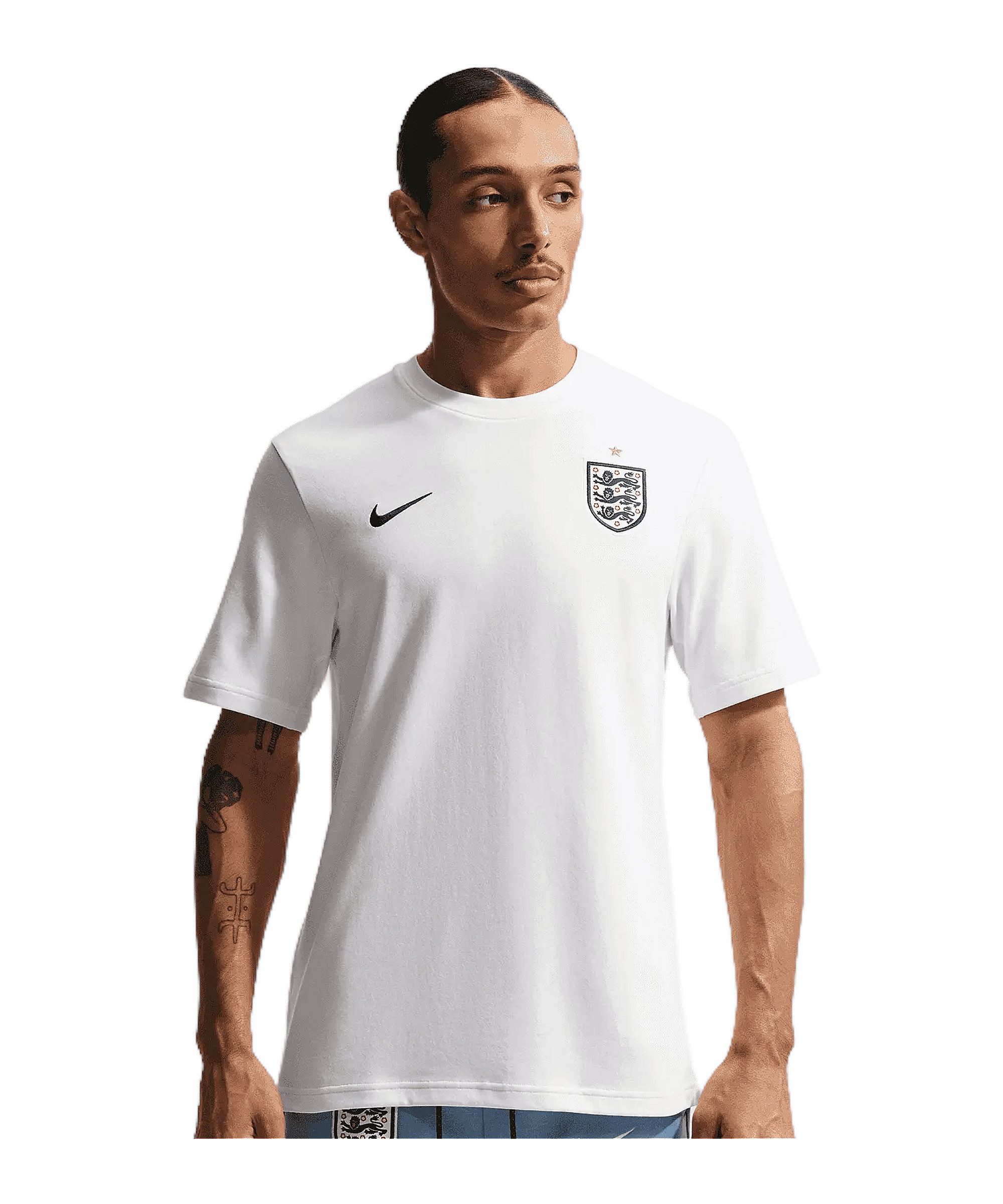 Nike T-Shirt Nike Performance FA England Primary T-Shirt Weiß Baumwolle