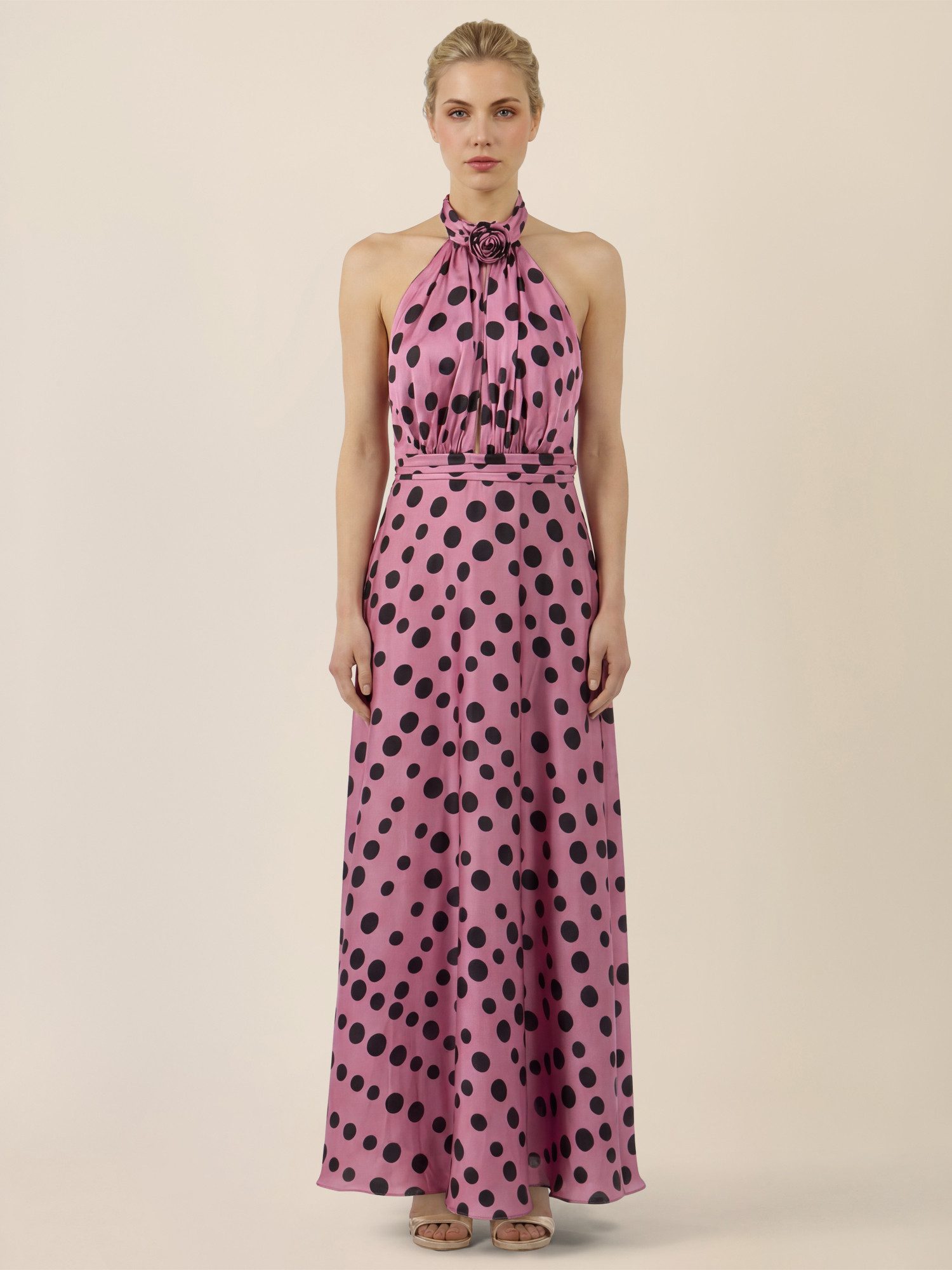 Apart Abendkleid mit Polka Dots