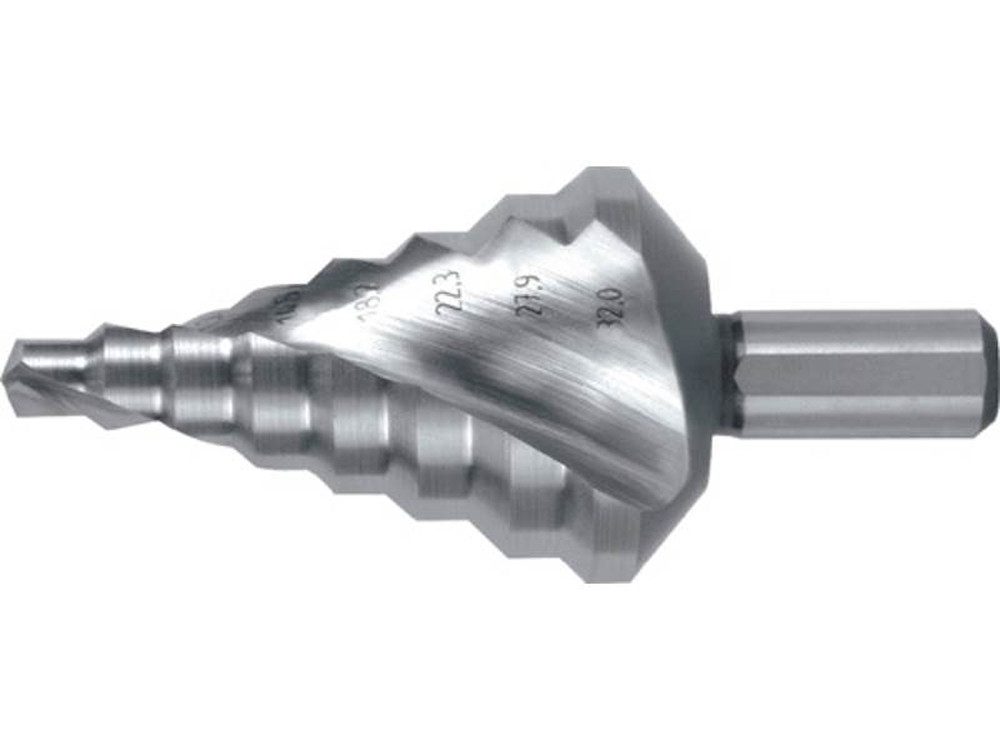 Stufenbohrer RUKO 101057 Stufenbohrer Bohrbereich 6-32 mm HSS spiralgenutet Schnei