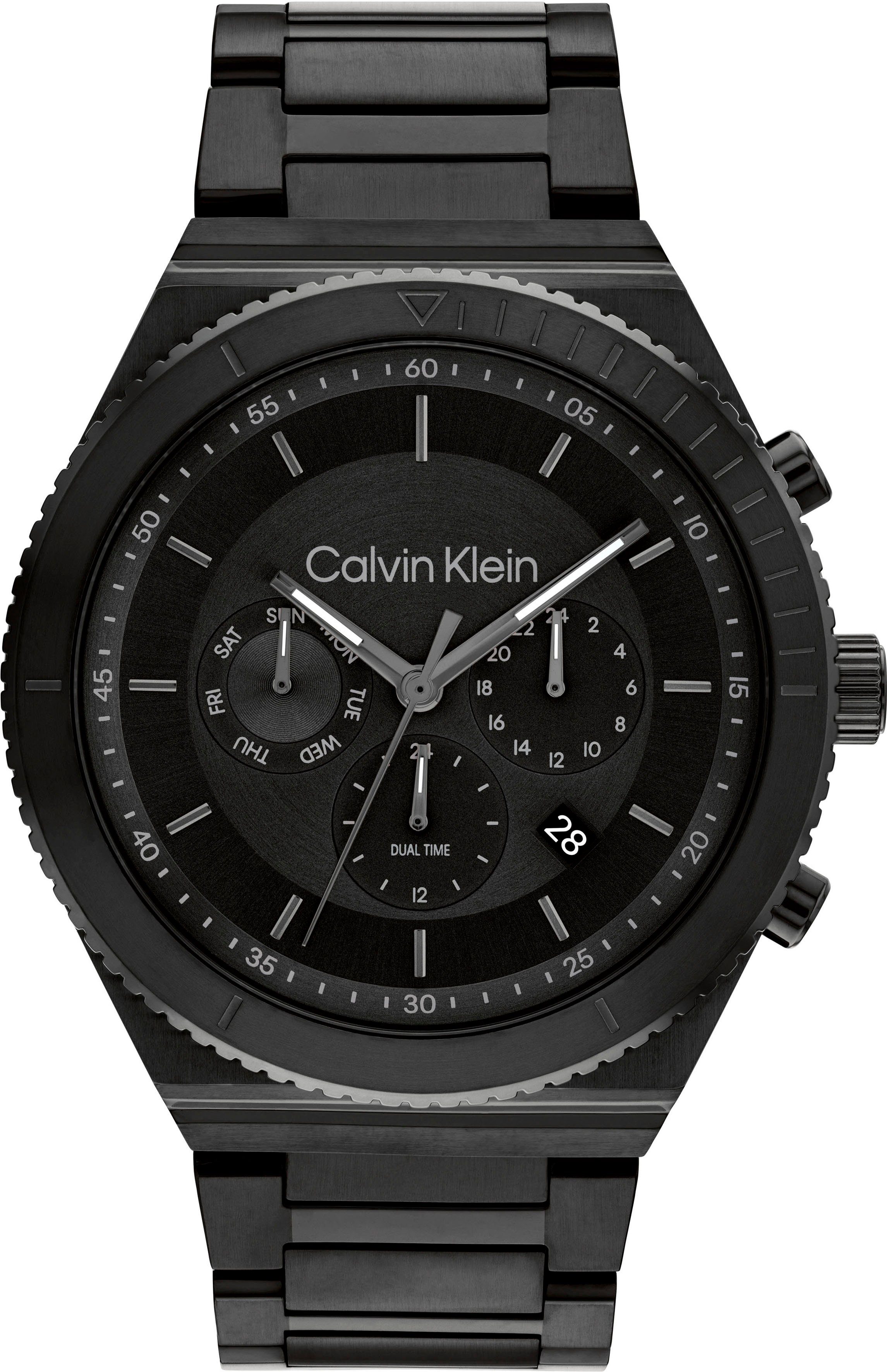 Calvin Klein Multifunktionsuhr SPORT, 25200303, Quarzuhr, Armbanduhr, Herrenuhr, Datum, 12/24-Stunden-Anzeige