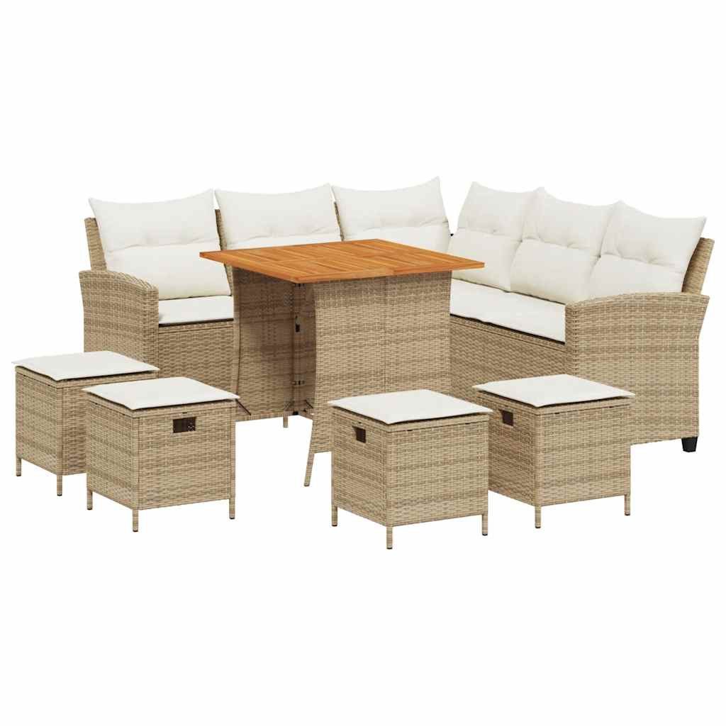 vidaXL Gartenlounge-Set 6-tlg. Garten-Sofagarnitur mit Kissen günstig online kaufen