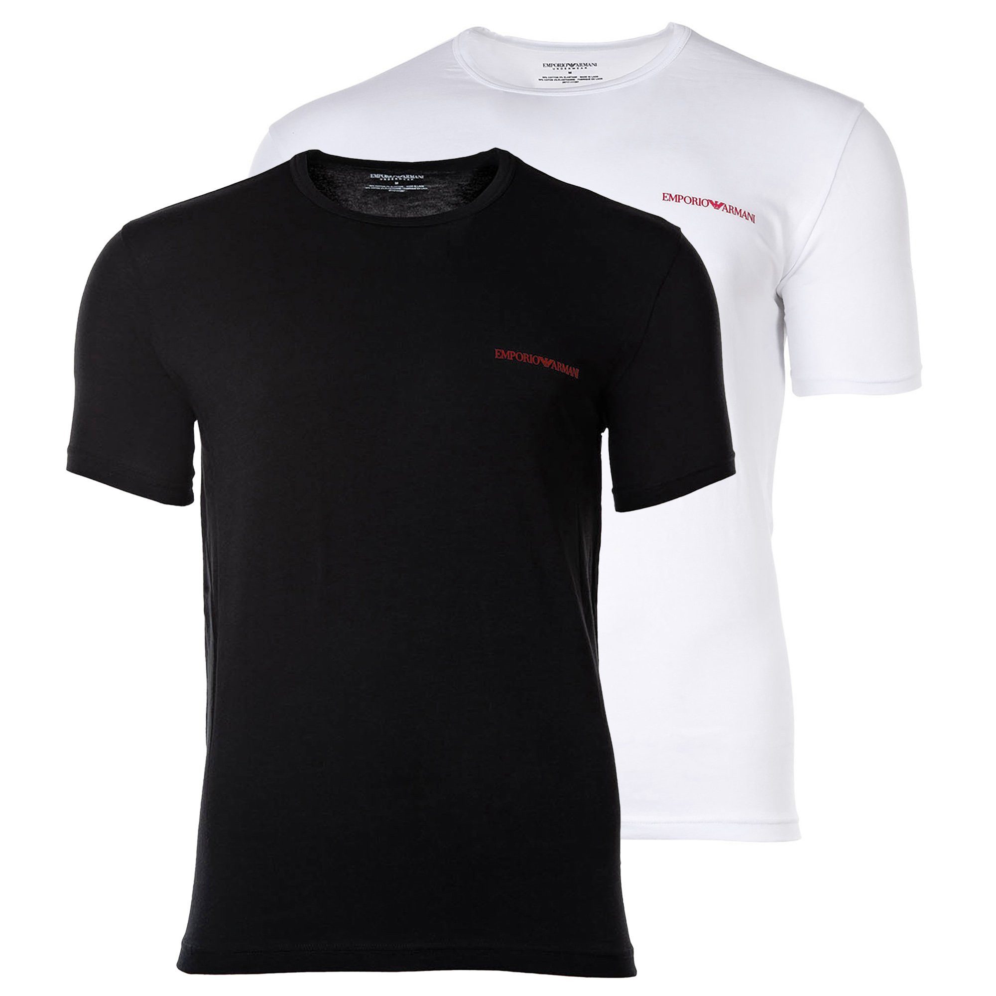 T-Shirt Herren T-Shirt 2er Pack Baumwolle Pure Cotton