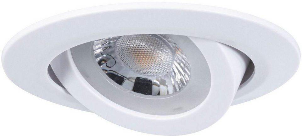 Paulmann LED Einbauleuchte, LED fest integriert, Warmweiß, LED-Modul,  3er-Set schwenkbar rund 3.000K 3x6W 230V Weiß matt, Einbaulampe mit  verstellbaren Spots: optimalen Ausleuchtung