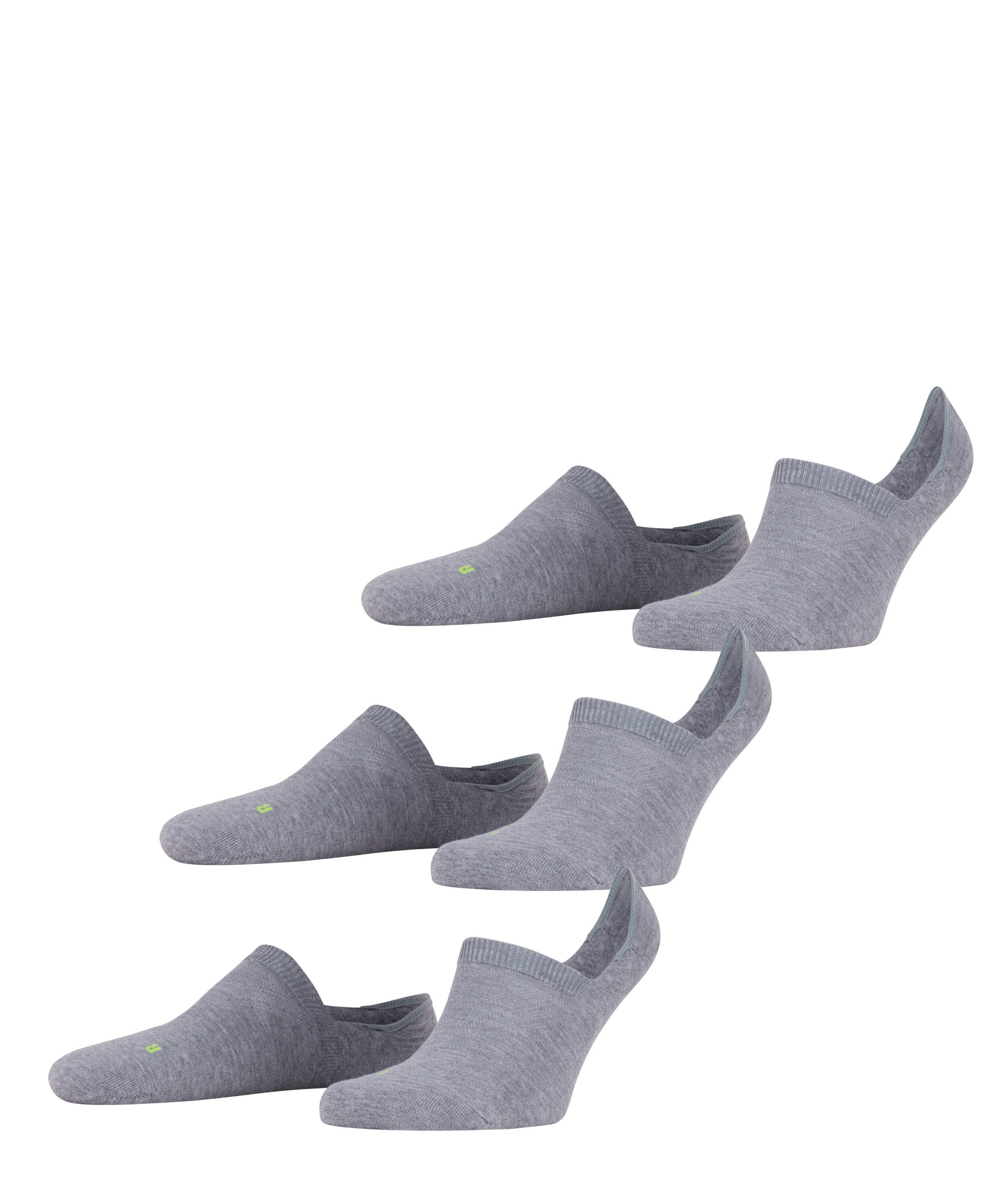 FALKE Füßlinge Cool Kick (3 Paar) für Kinder, mit High-Cut-Ausschnitt, aus Funktionsmaterial, 3er-Pack
