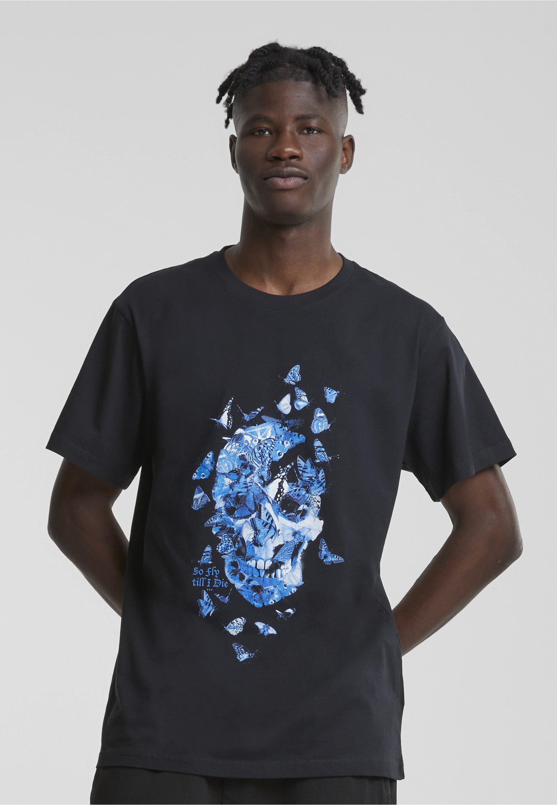 MisterTee T-Shirt MisterTee Herren Butterfly Skull Tee (1-tlg) günstig online kaufen