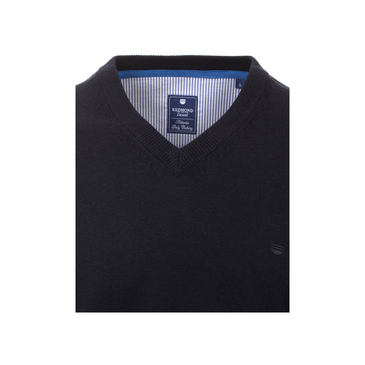 Redmond Rundhalspullover blau regular (1-tlg) BLAU 11