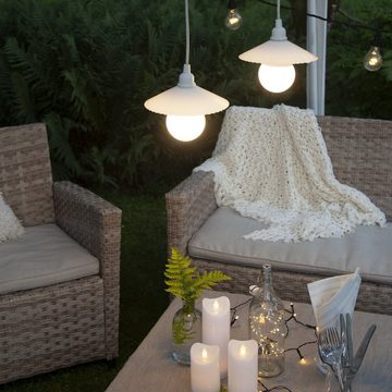 STAR TRADING LED-Lichterkette LED Deko Lichterkette 40 LED 8 Funktionen 4m außen Garten Balkon, 40-flammig