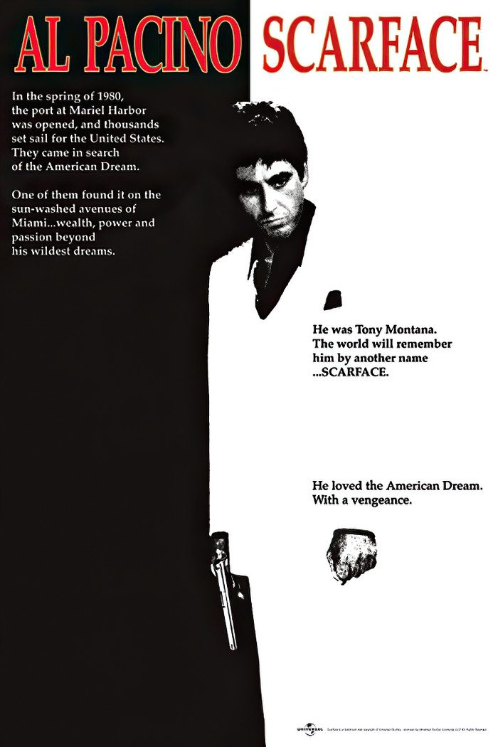 PYRAMID Poster Scarface Cover Poster 61 x 91,5 cm