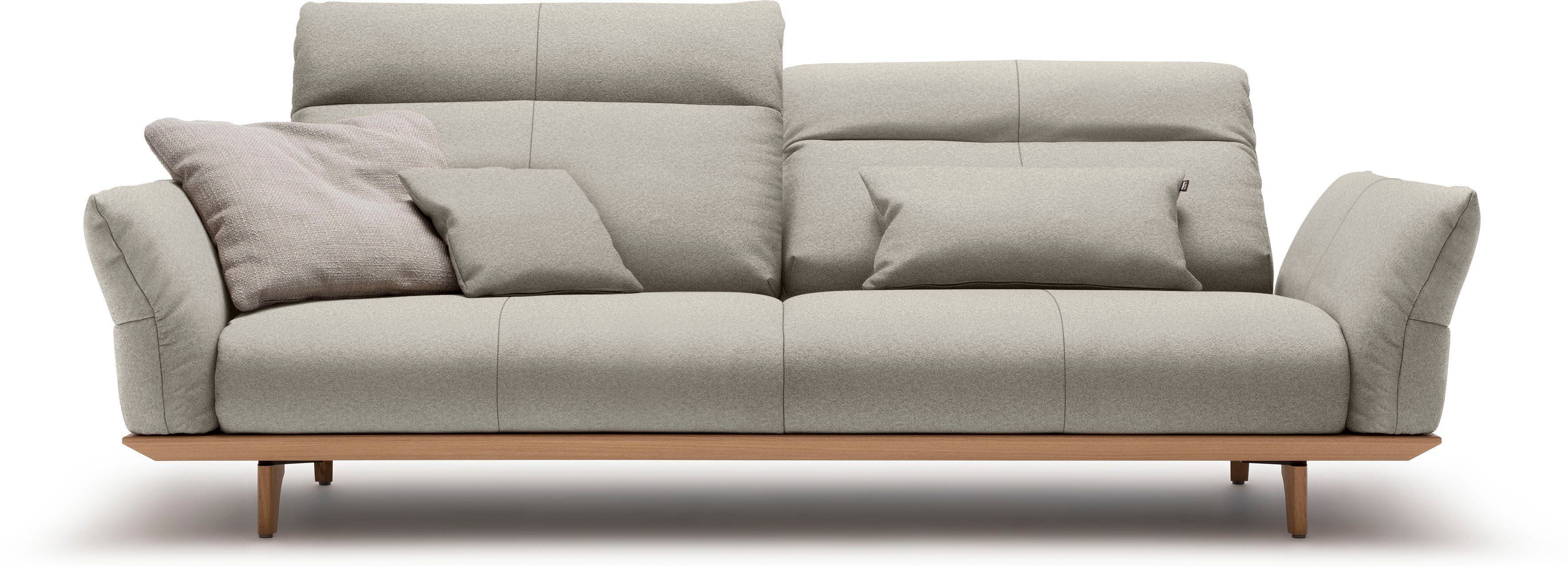 hülsta 3,5-Sitzer sofa cm natur, Eiche Eiche, Breite Füße 228 hs.460, in Sockel