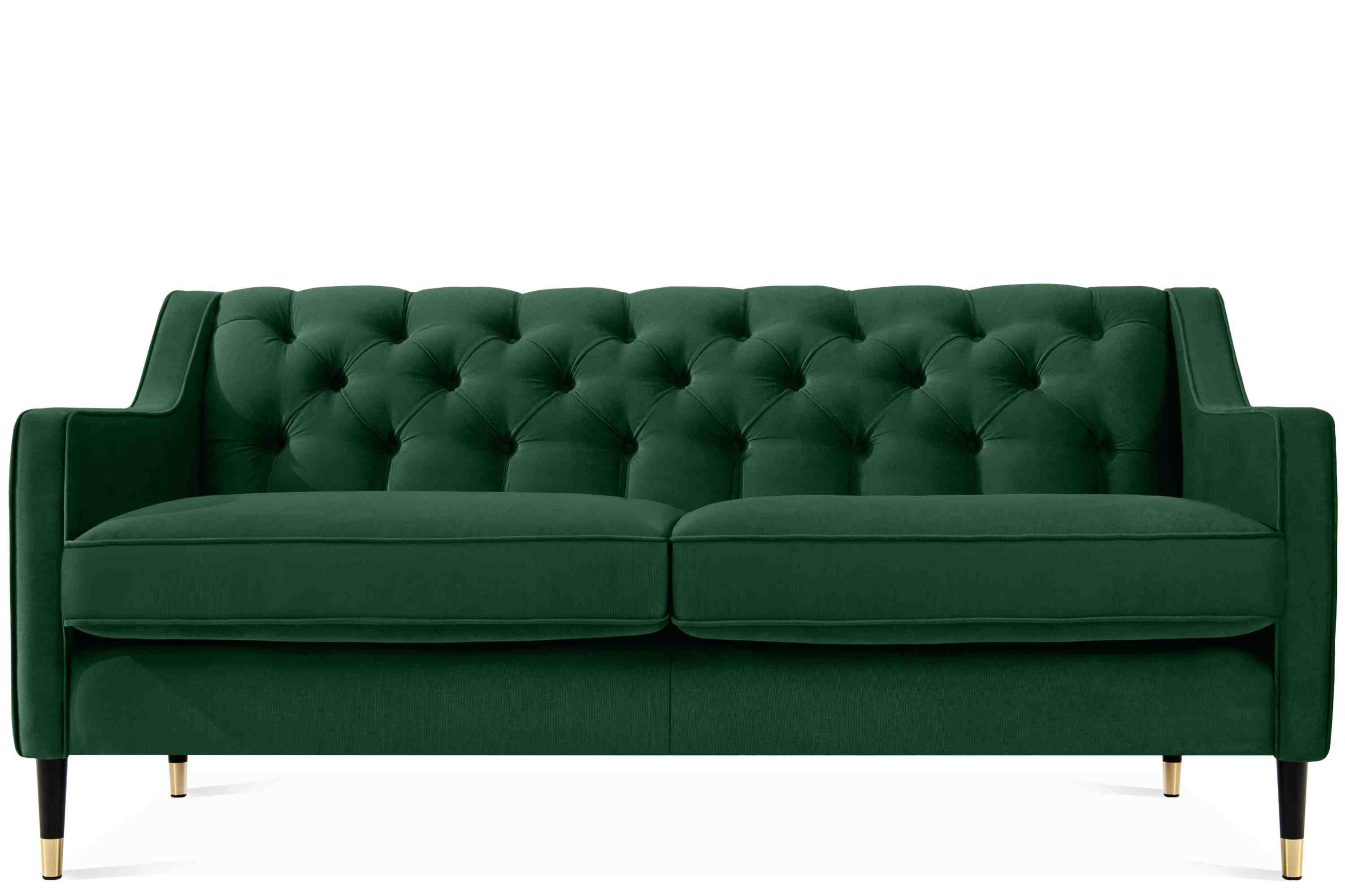 KONSIMO® Chesterfield-Sofa 2 Sitzer/ 3 Sitzer NOMUS Einzelsofa hergestellt in der EU, gewellte Feder, Komfortschaum, mit eleganter Steppung