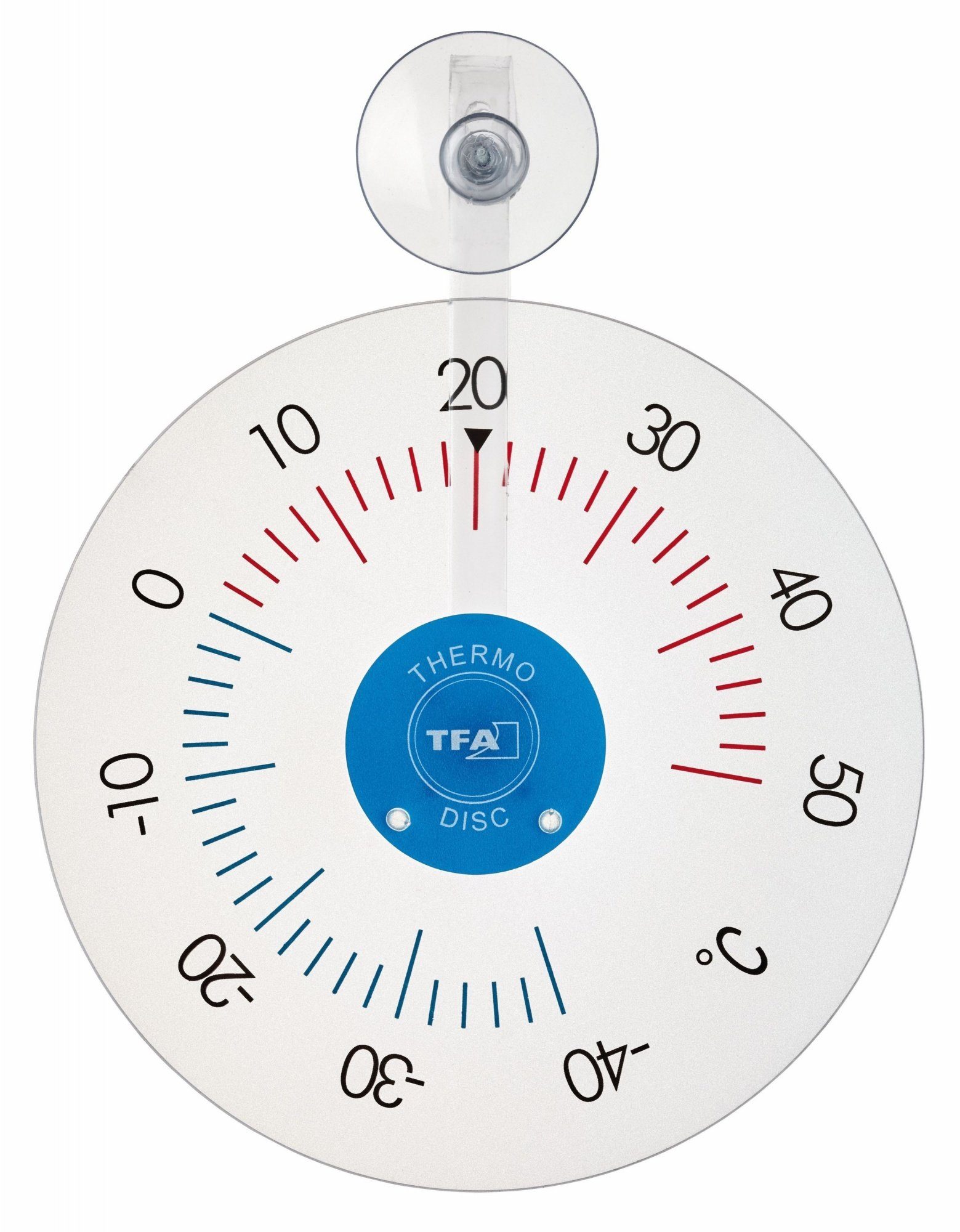 TFA Dostmann Fensterthermometer TFA 14.6020 Analoges Fensterthermometer THERMO DISC