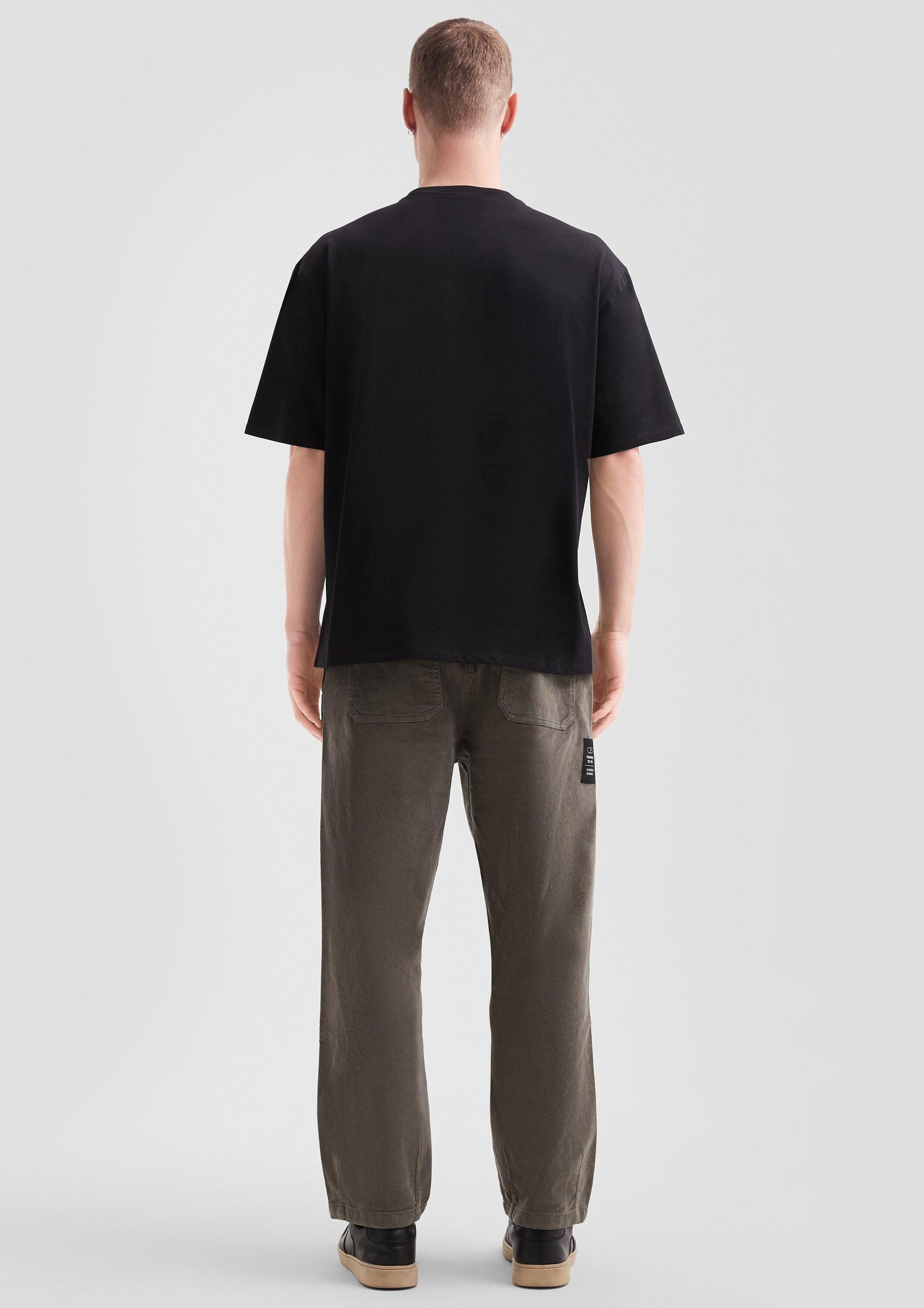 QS Kurzarmshirt T-Shirt T-Shirt mit Brusttasche