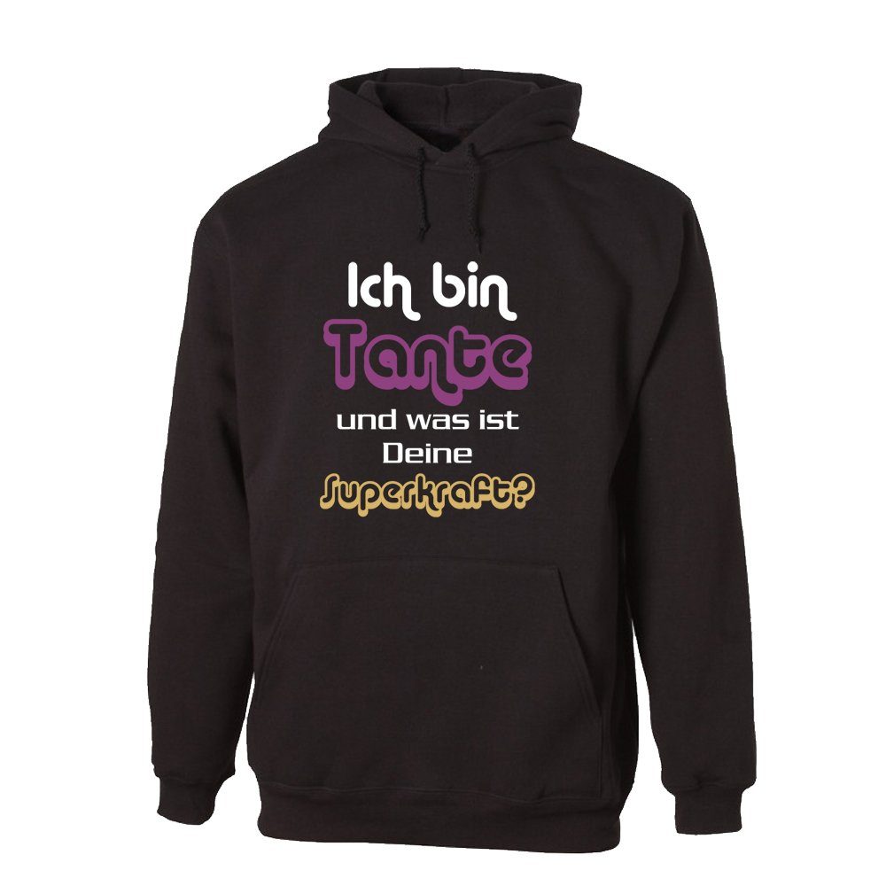 G-graphics Hoodie Ich bin Tante und was ist Deine Superkraft? mit trendigem Frontprint mit Spruch