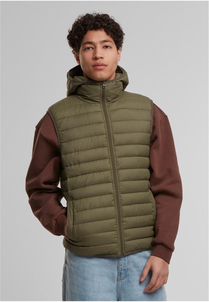 Sweatweste Basic Light Weigh Vest With Hood