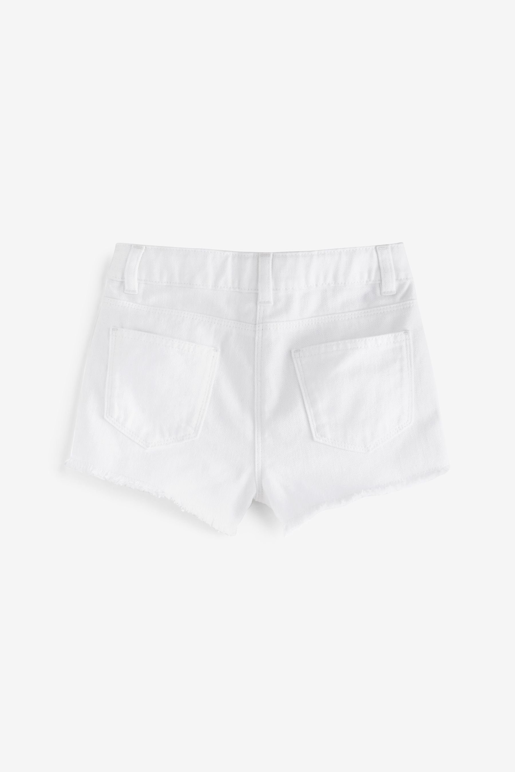 Next Shorts mit Fransensaum White (1-tlg) Shorts