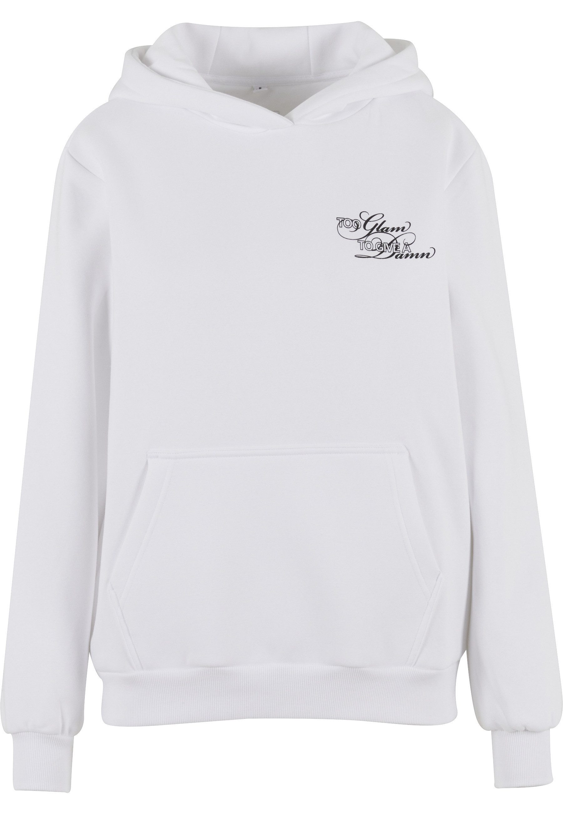 Miss Tee Kapuzensweatshirt Miss Tee Give A Damn Ladies Fluffy Hoody günstig online kaufen
