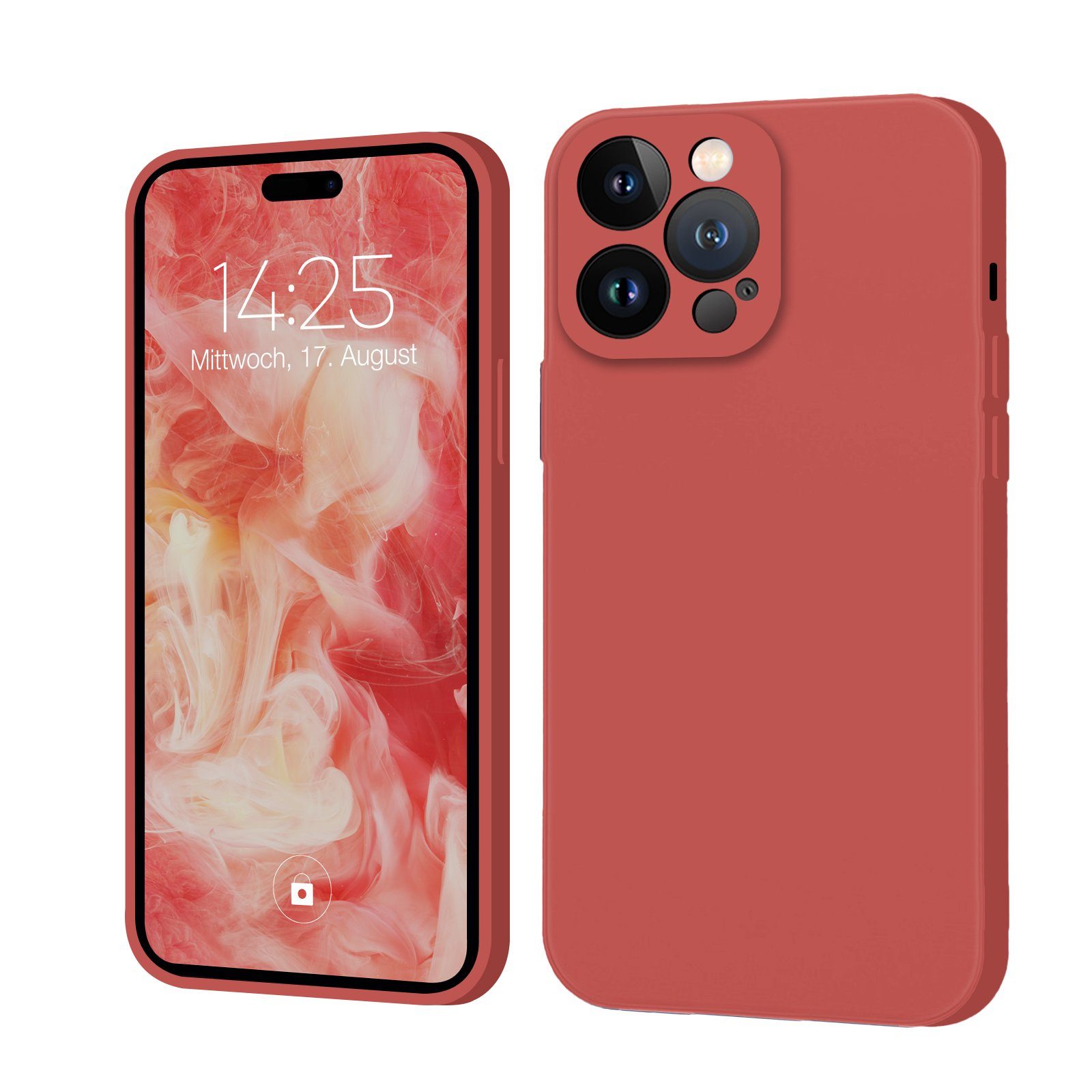 Tec-Expert Handyhülle Handy Hülle für Apple iPhone 14 Pro, Cover Bumper Case viele Farben wahlweise mit Glas