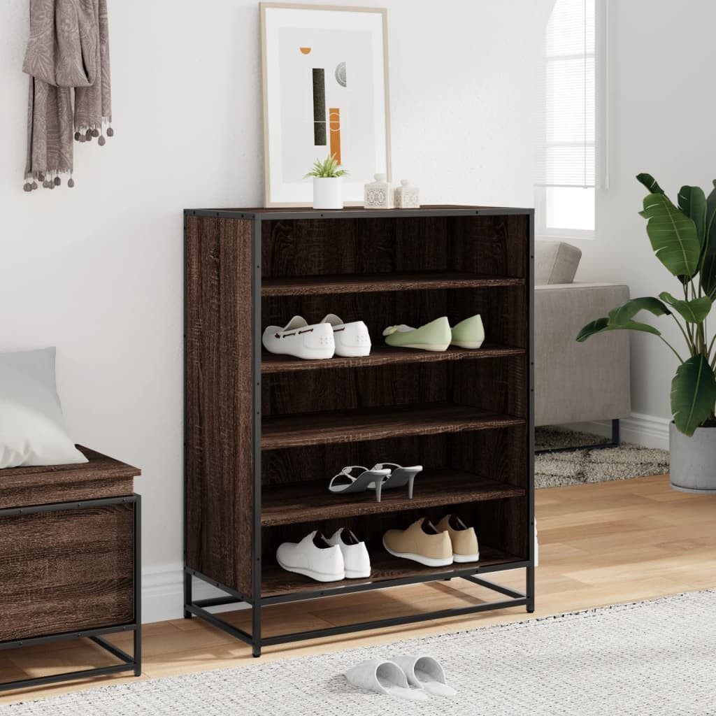 vidaXL Schuhregal Schuhschrank Eichen-Optik 75x38x97,5 cm günstig online kaufen