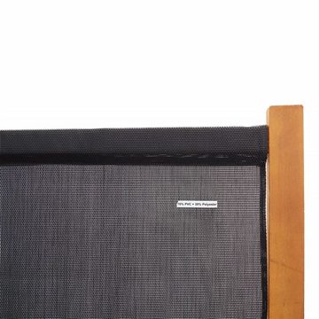 furnicato Raumteiler 6-tlg. Schwarz 420x180 cm