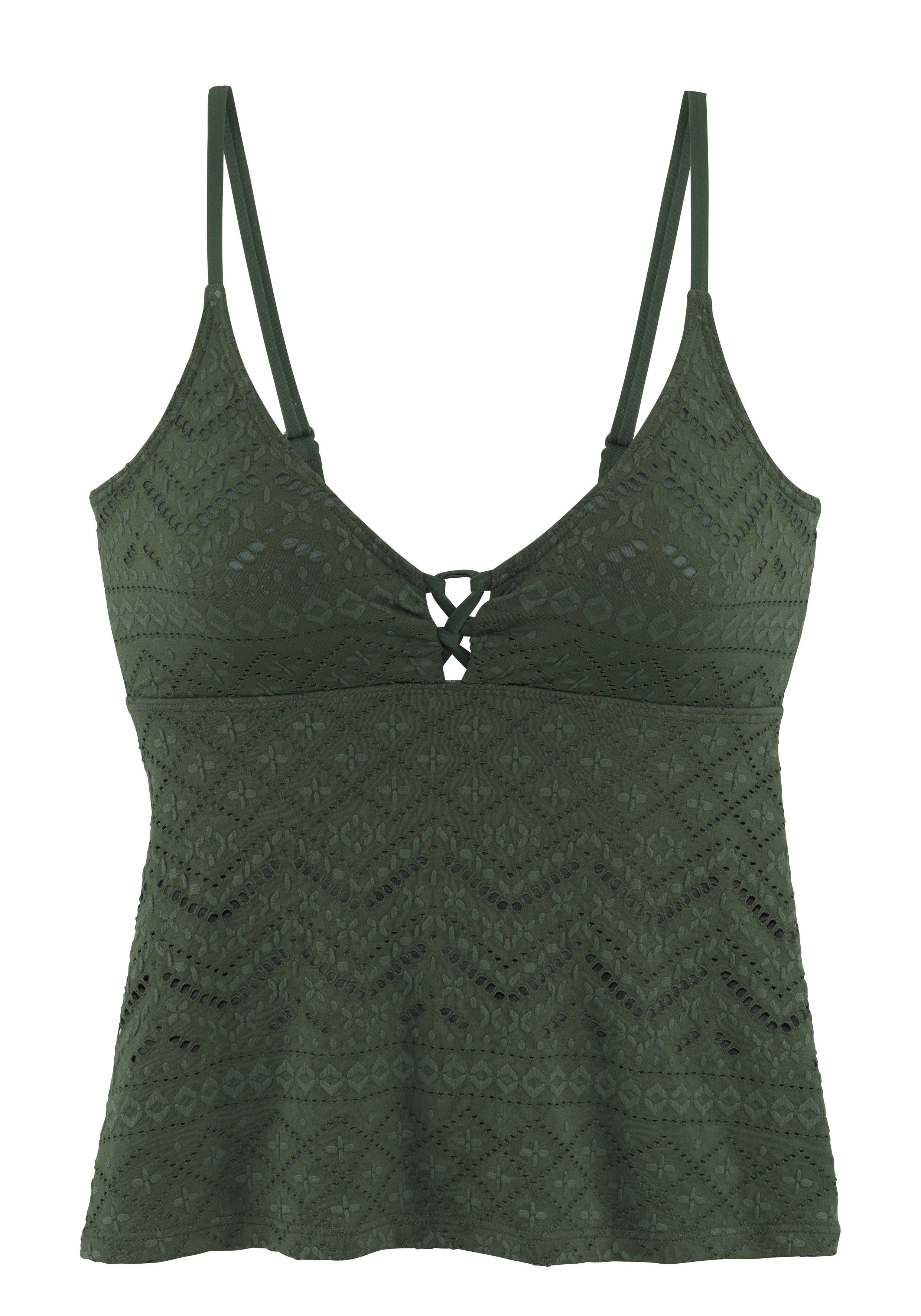 LASCANA Tankini-Top Omara, mit Lochstickerei günstig online kaufen