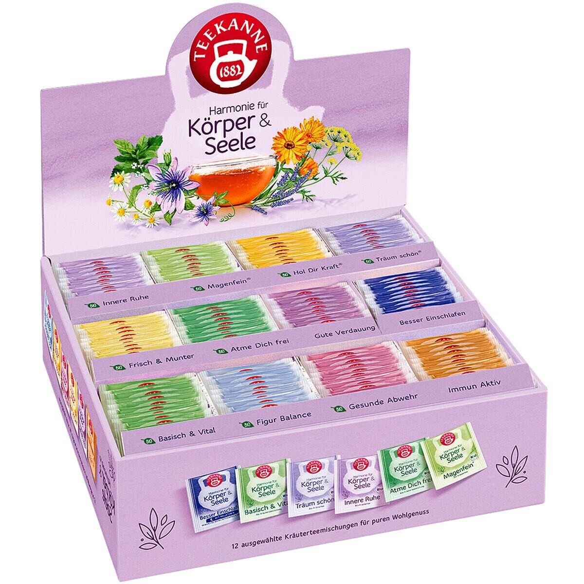TEEKANNE Tee Wohlfühl-Collection Box, 180 Beutel, Tee-Box