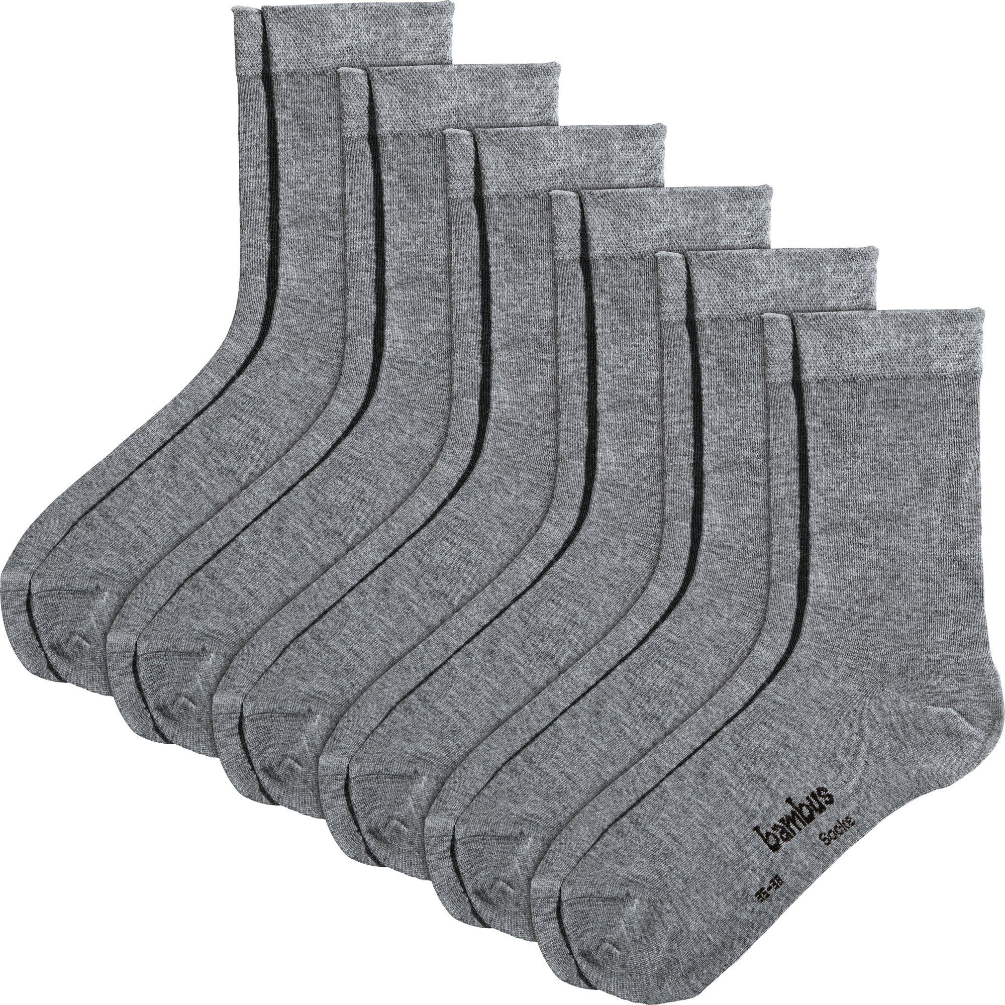 Erwin Müller Socken Damen-Socken 6 Paar Uni