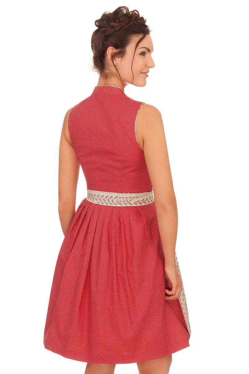 Alpenwahnsinn Dirndl Retro Dirndl 2tlg. - ROSENROT - rot – Bild 5 von 5
