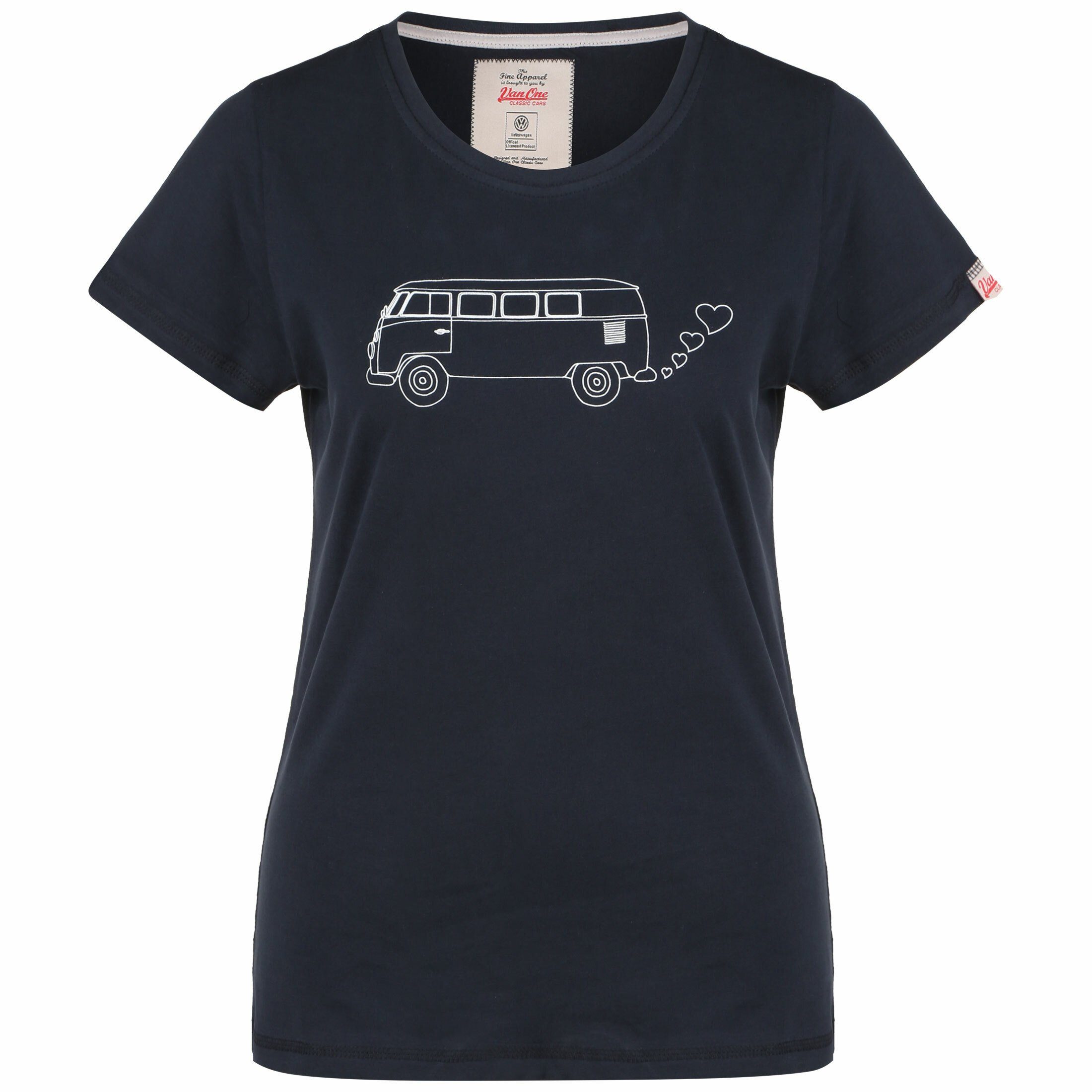Van One CLASSIC CARS T-Shirt »Bulli Side T-Shirt Damen«