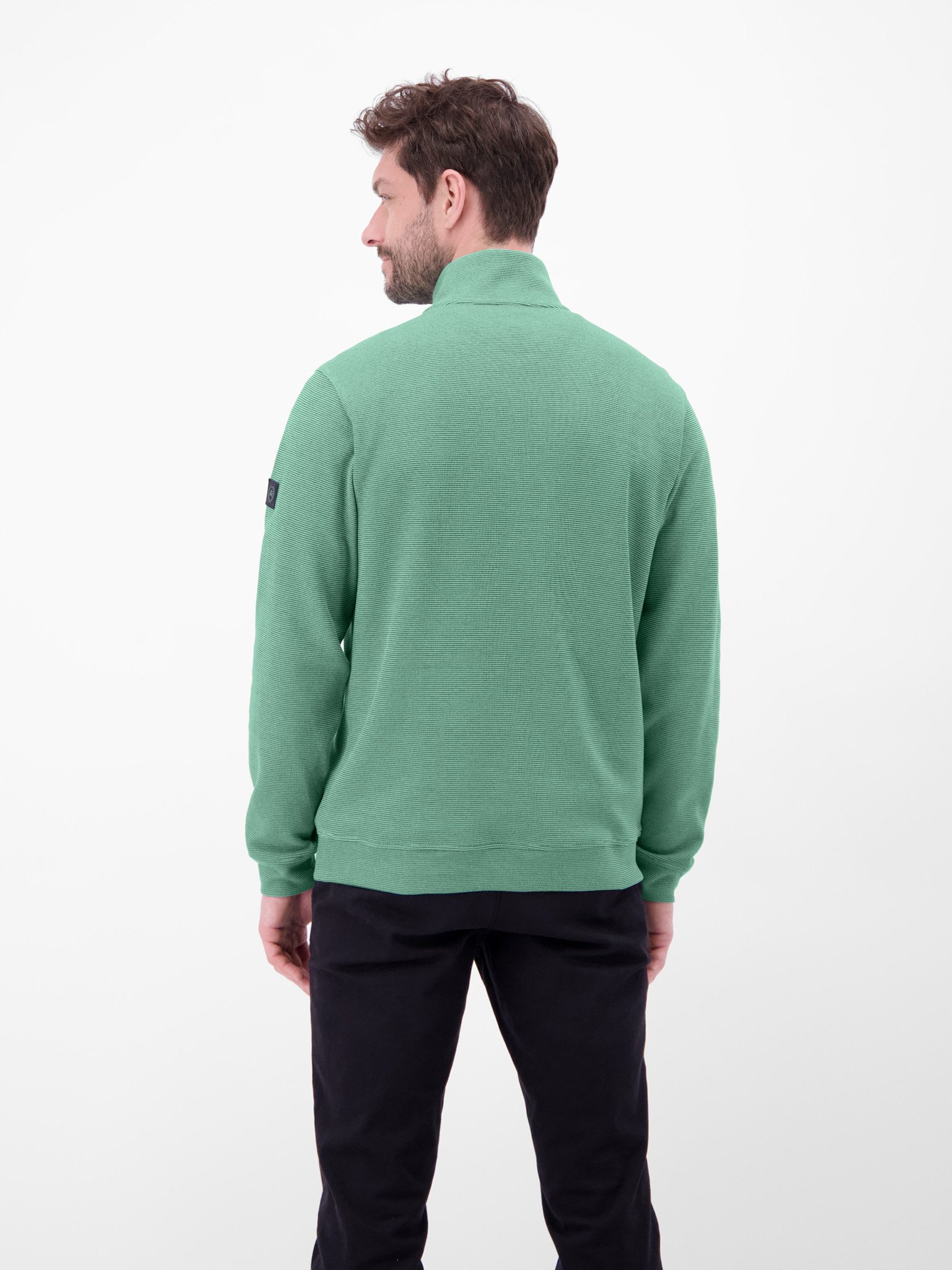 LERROS Sweater SELANIK Troyerkragen mit Reißverschluss günstig online kaufen