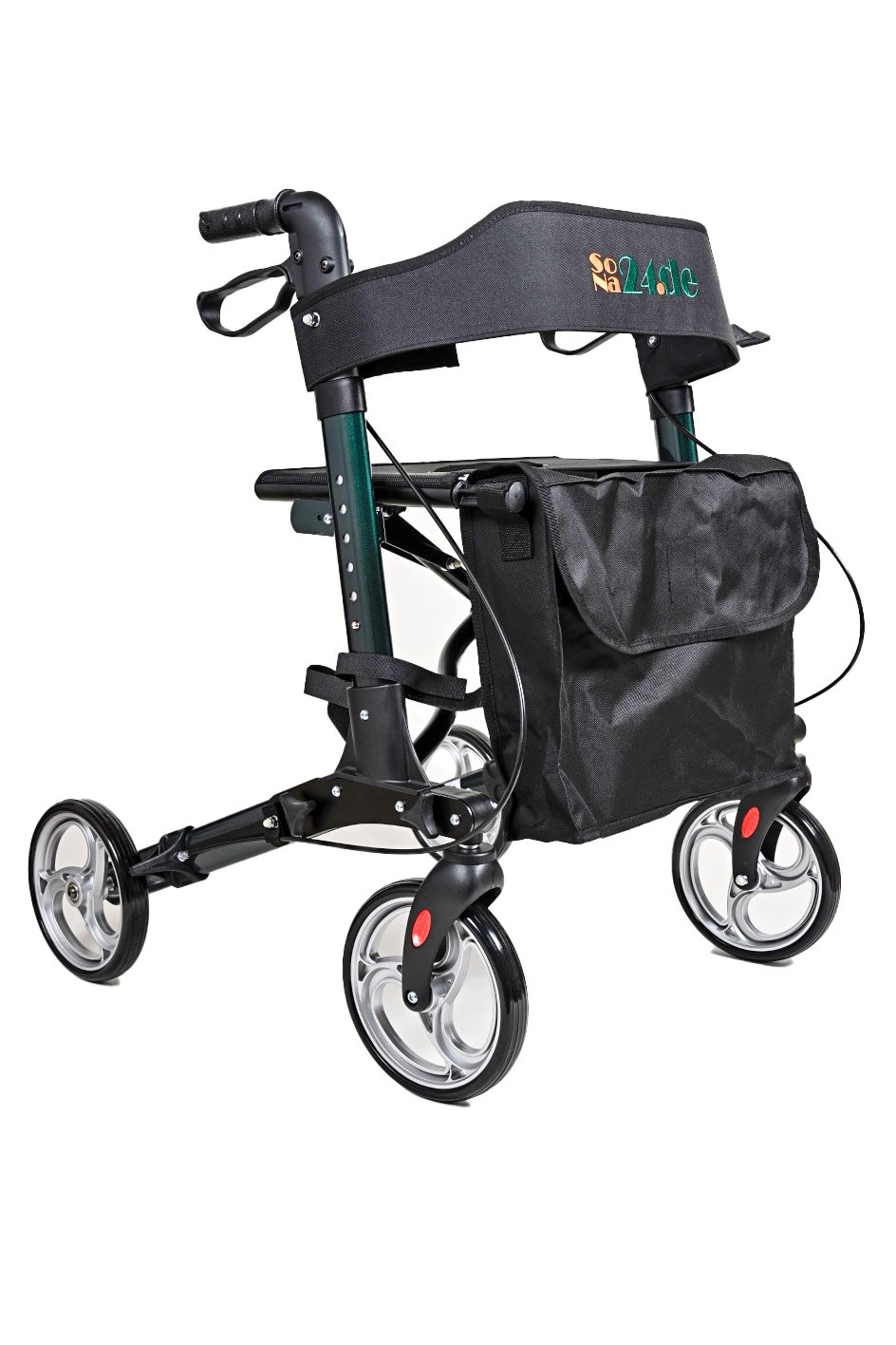 Antar Medizin GmbH Rollator SoNa24 Leichtgewicht Reise Rollator, Antar AT51006SN, 3-fach faltbar für die Reise, Zug, Flug, Bus, Auto