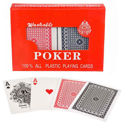 Goods+Gadgets Spiel, Plastik Poker-Karten Royal Kunststoff-Karten, Spielkarten Doppel-Deck Set