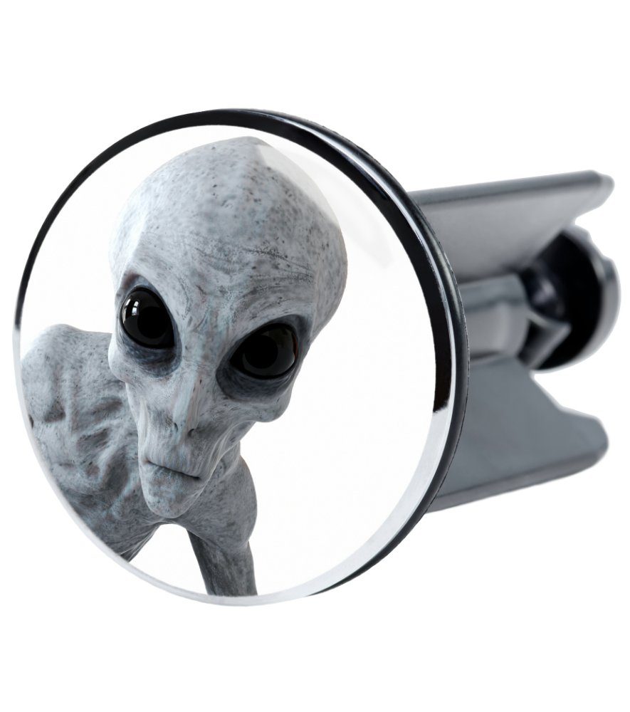 Sanilo Waschbeckenstöpsel Alien, Ø 4.0 cm, hochwertig, universell, mit Motiv, 100% wasserdicht