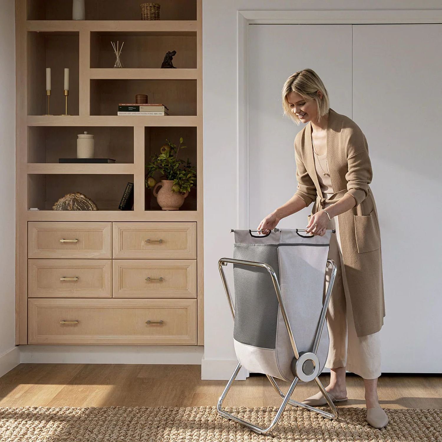 simplehuman Wäschekorb Einzelfach mit x-Rahmen