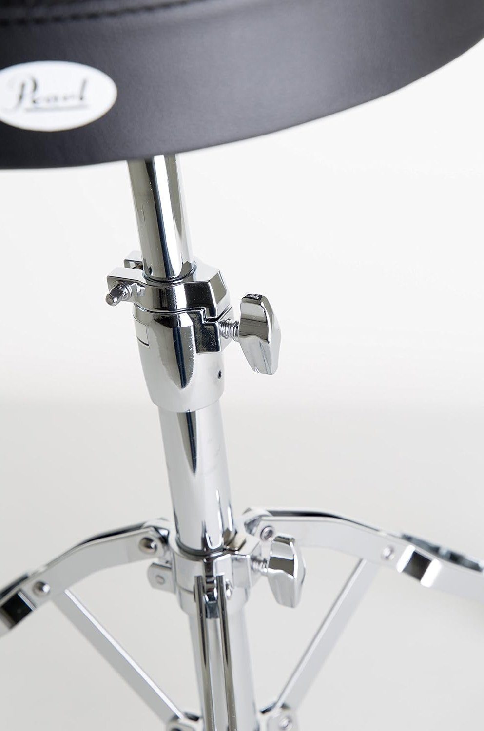 Pearl Drums Schlagzeughocker D-790 (Rundsitz, Höhenverstellbar schwarz)