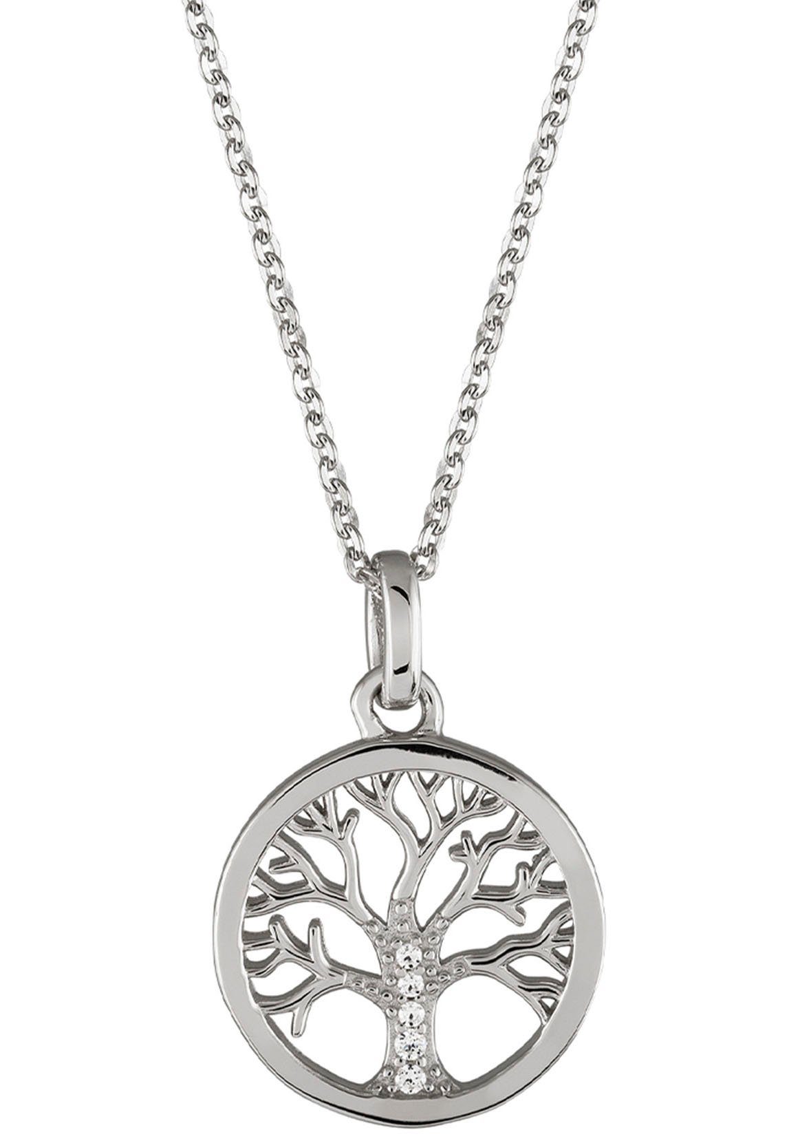 LEBENSBAUM, mit Anhänger MEANINGFUL UNIKE OF JEWELLERY TREE Kette (synth) mit LIFE Zirkonia UK.CL.1205.0034,