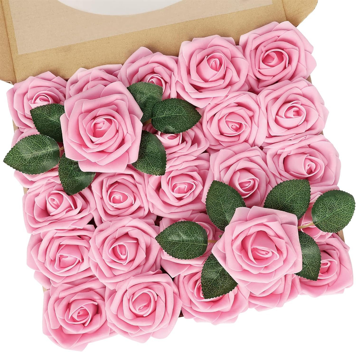 Kunstblume Künstliche Blumen Rosen, 25 Stück günstig online kaufen
