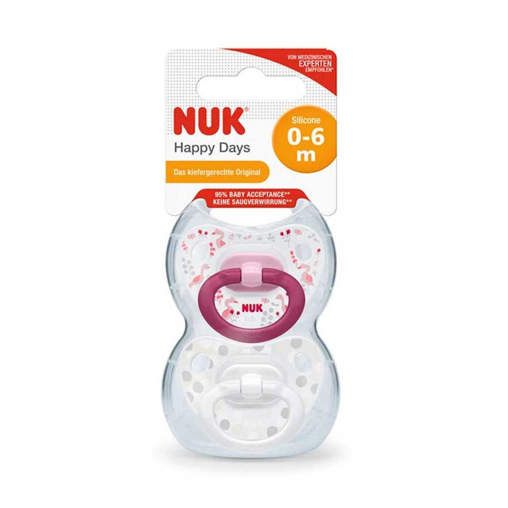 NUK Schnuller NUK Babyschnuller Happy Days 0-6 Monate