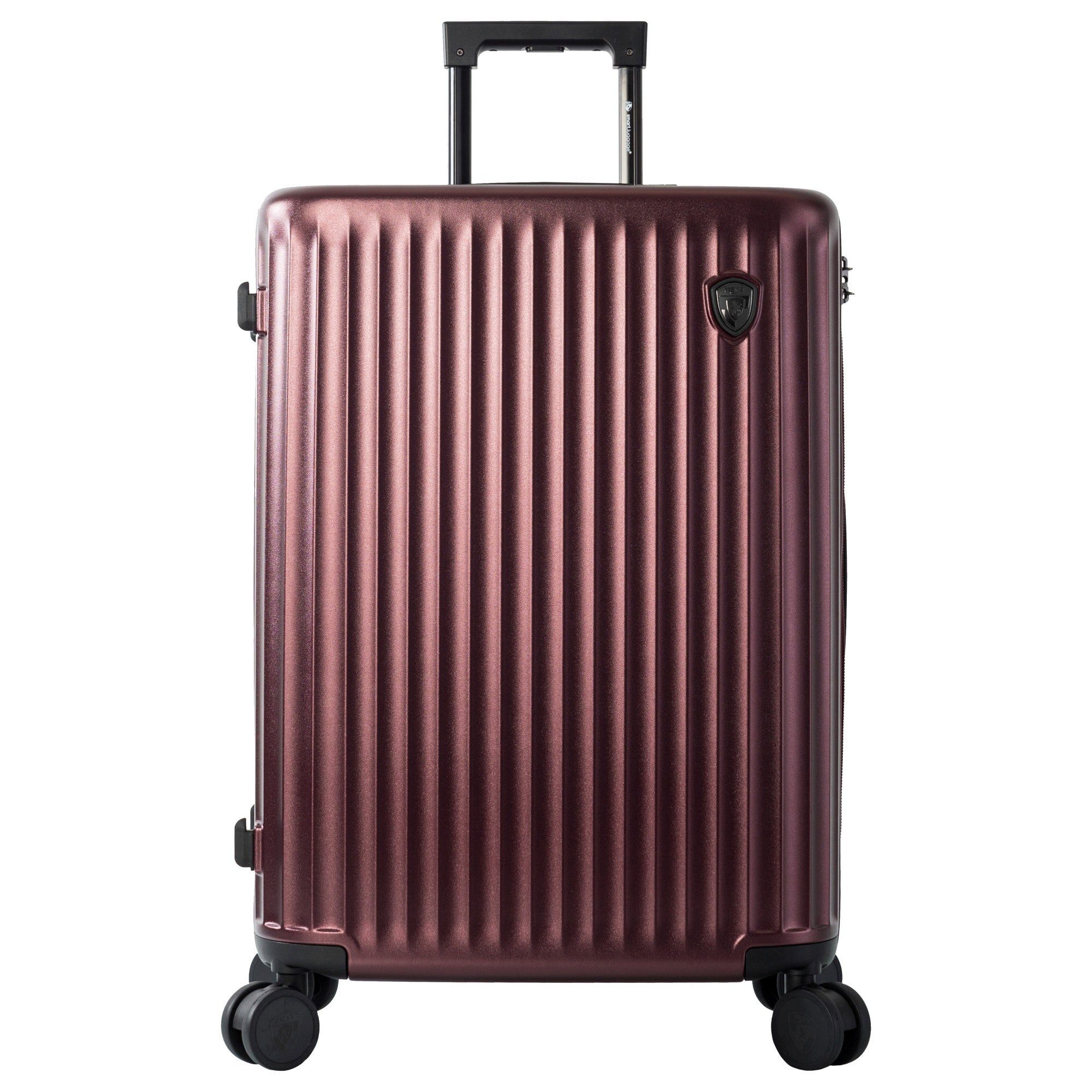 Heys Koffer SmartLuggage - 4-Rollen Trolley M (burgundy), 4 Rollen Rollen