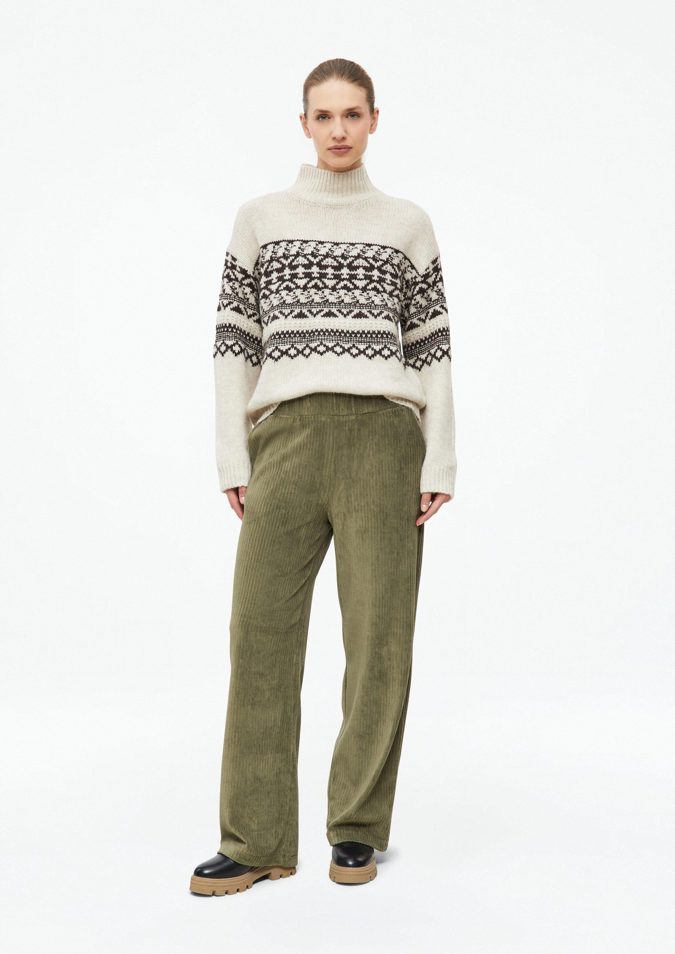 s.Oliver Chinos Hose Fließende Hose aus Jersey-Cord