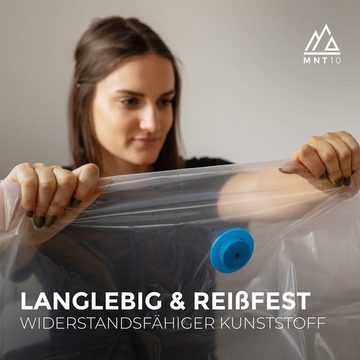 MNT10 Vakuumbehälter Vakuumbeutel Kleidung Staubsauger I 6er Set S, M, L, XL, Vakuum Aufbewahrungsbeutel für Kleidung, Bettdecken Robust