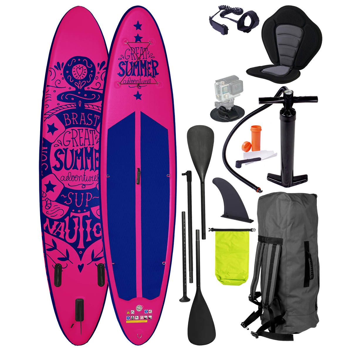 SUP-Board Summer Aufblasbares Stand up Paddle Set - 320x81x15cm
