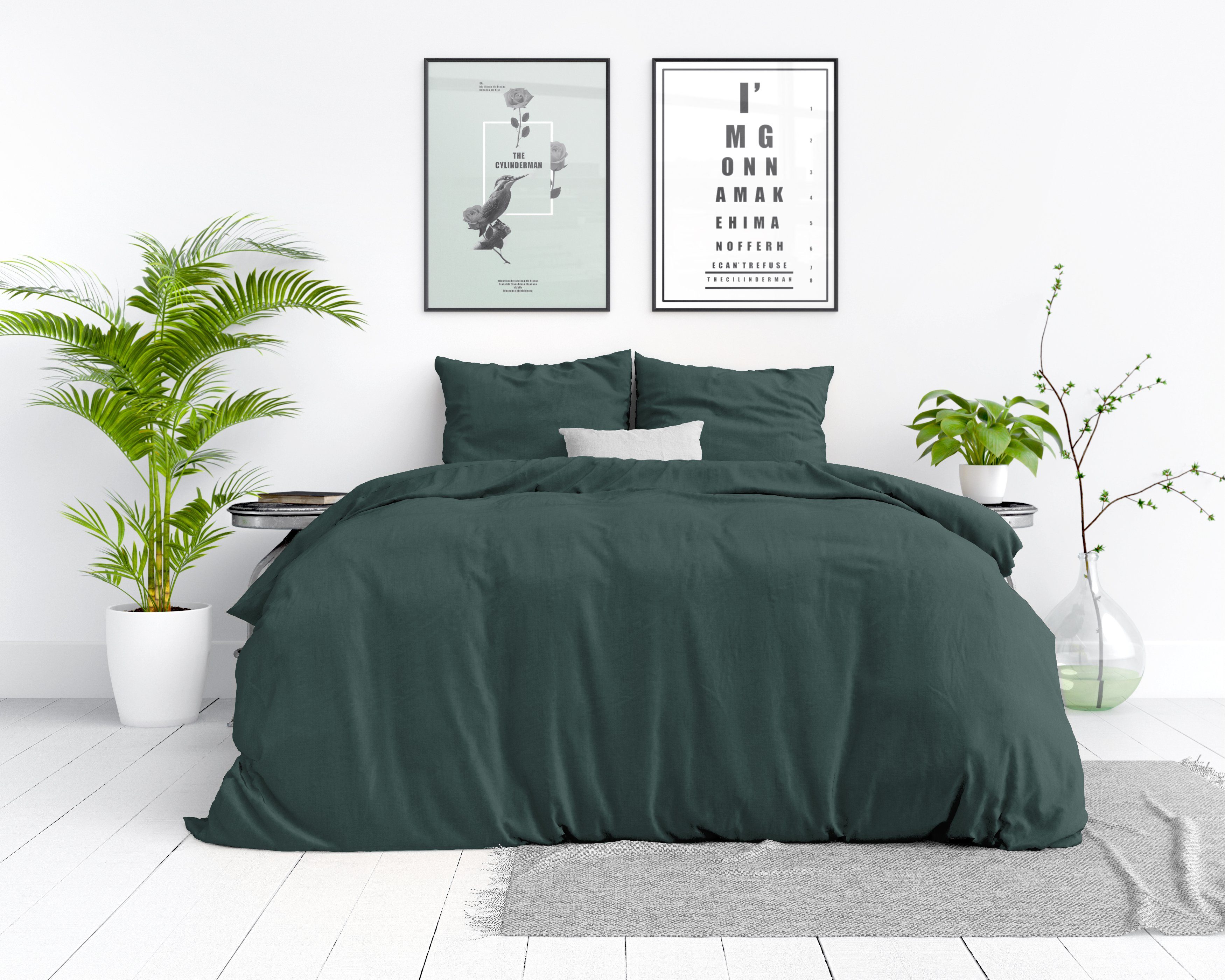 Sitheim-Europe Bettwäsche STONE WASHED Baumwolle Bettbezug günstig online kaufen