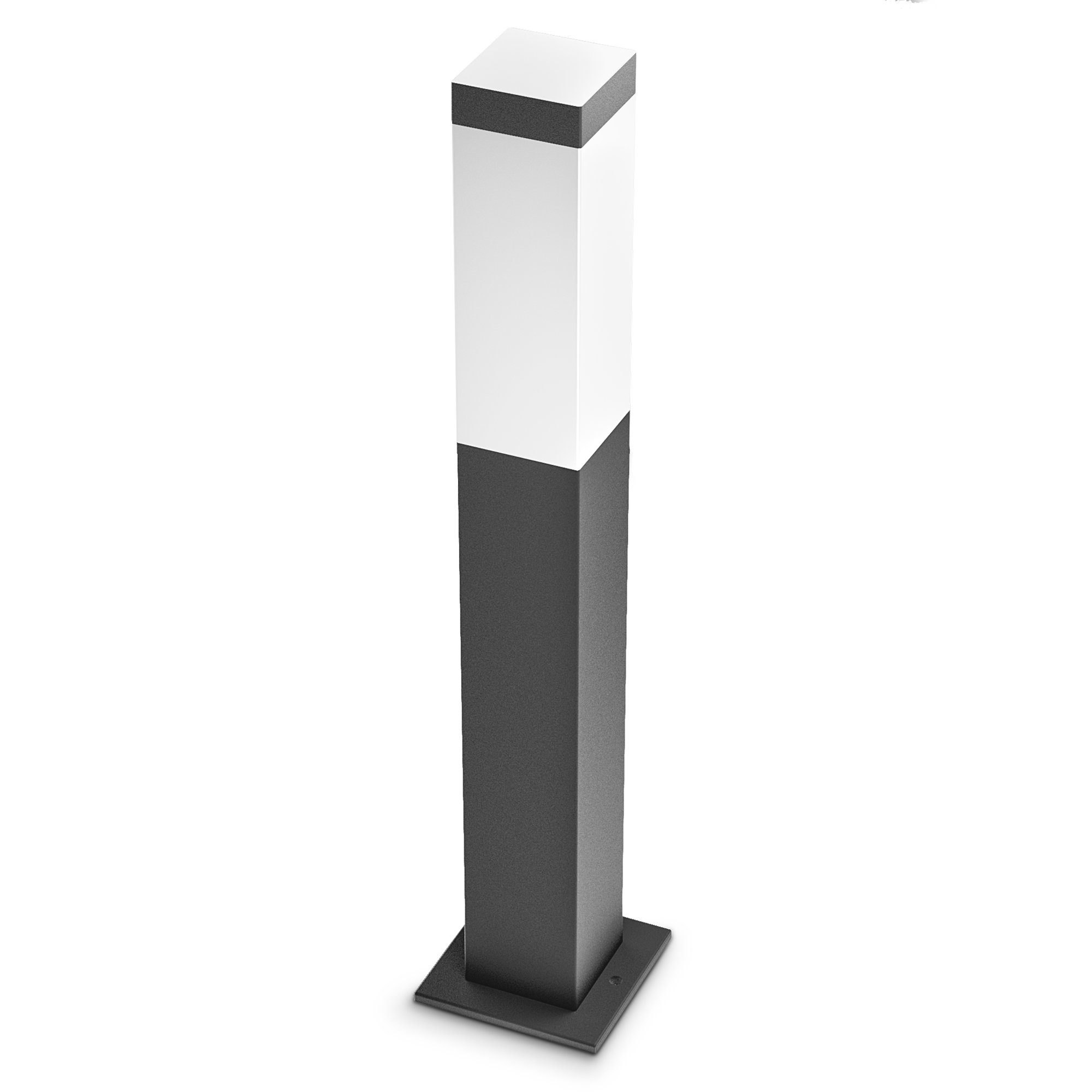 SSC-LUXon LED Gartenstrahler RADIVO Wegeleuchte Aussen in anthrazit Sockelleuchte mit E14 Fassung