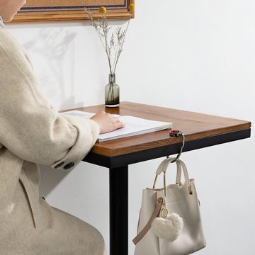 kwmobile Garderobenschrank 2x Tisch Handtaschenhalter Haken (1-St) Faltbare Antirutsch Taschenhaken Halterung Handtaschen