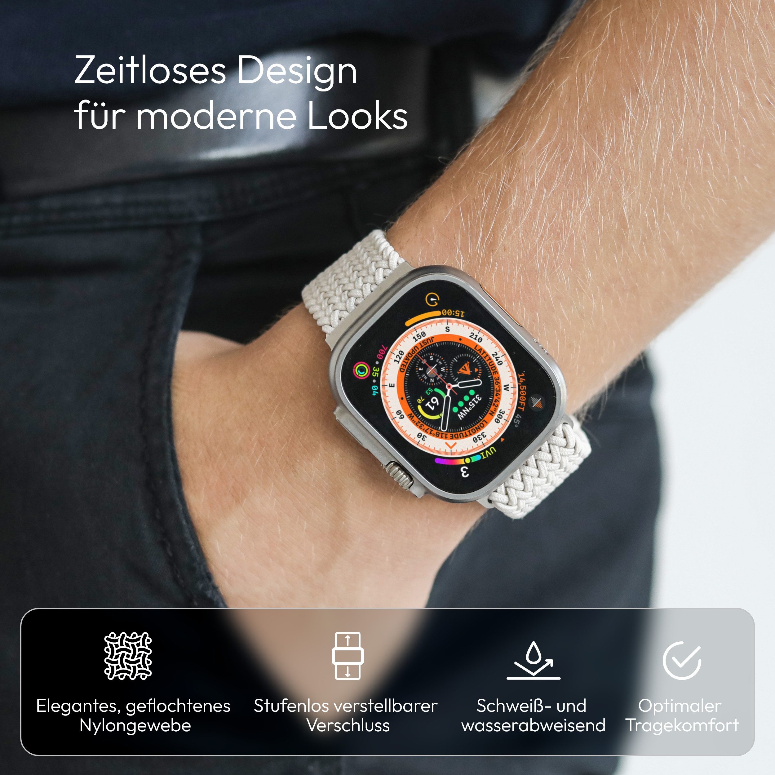 VONMÄHLEN Smartwatch-Armband Woven Loop günstig online kaufen