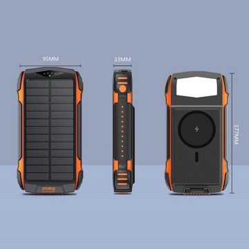 4smarts Solar Powerbank TitanPack UltiMag, Powerbank 20000 mAh