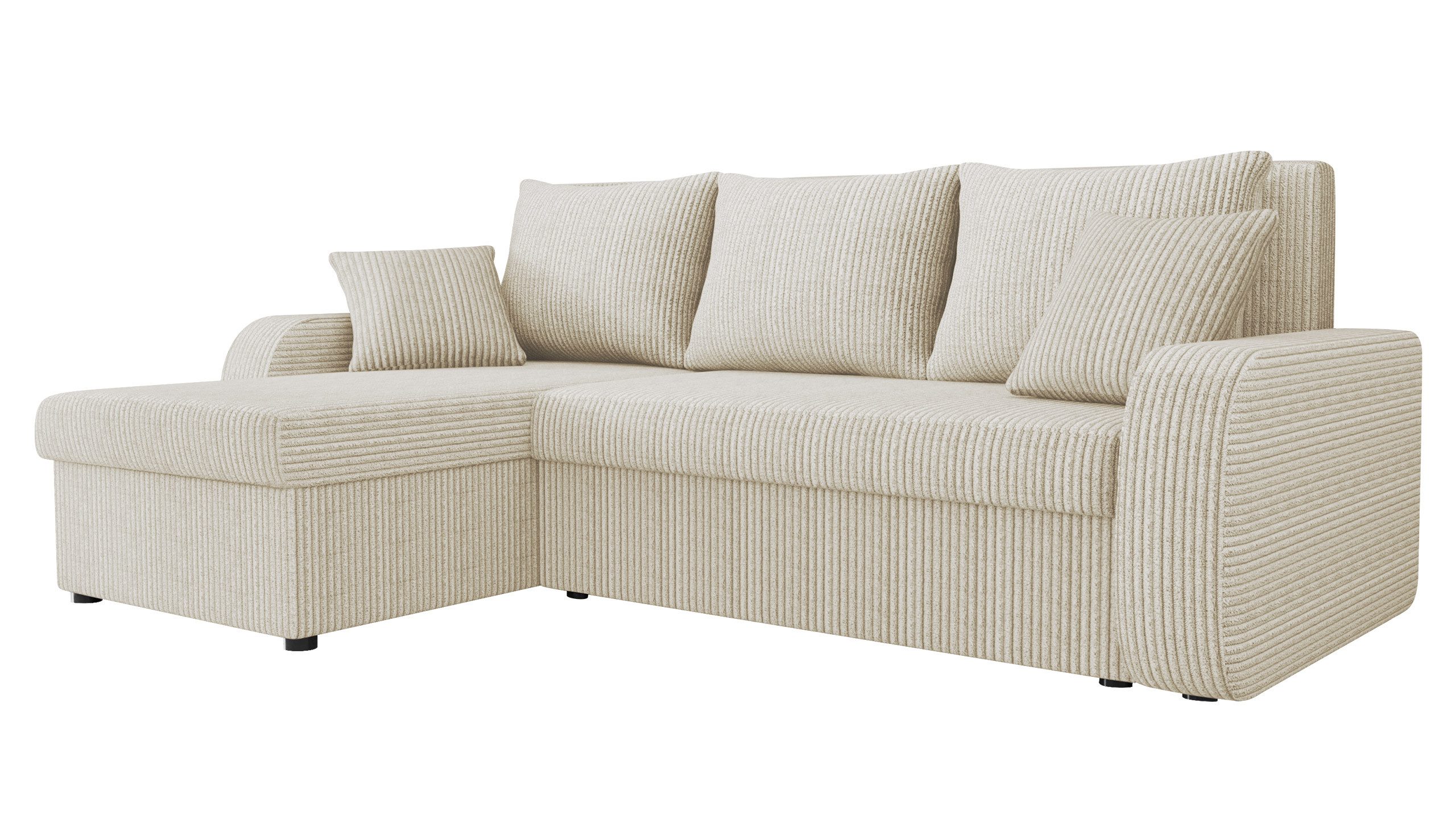 MIRJAN24 Ecksofa Kris Cord, mit Schlaffunktion und zwei Bettkasten, L-Form günstig online kaufen