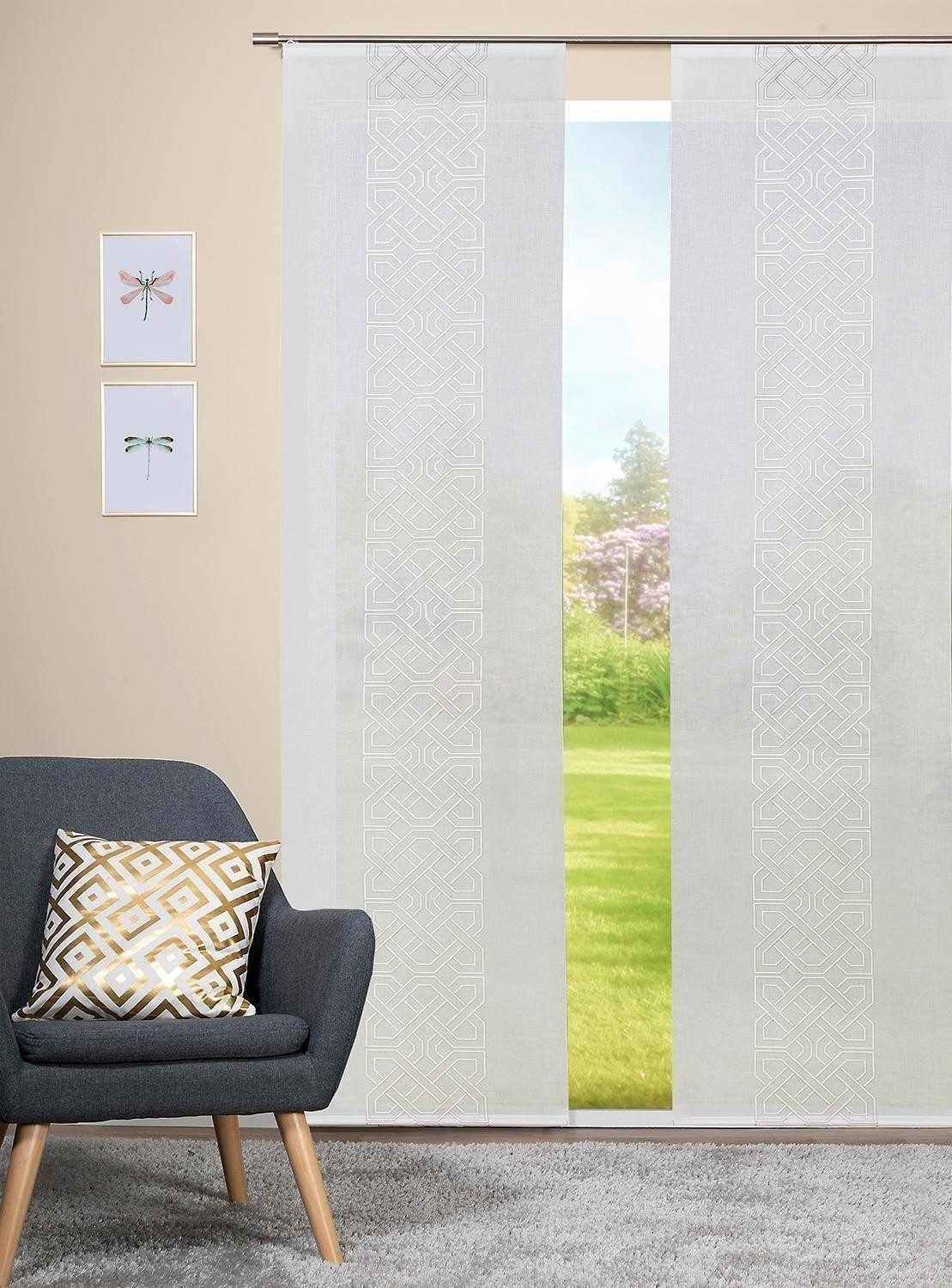 Verdi Vorhang ZEUS, 60 x 245 cm, Beige, Polyester, (1 St), Polyester, inkl. Technik