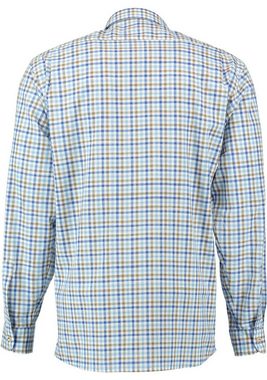 OS-Trachten Trachtenhemd Ployos Herren Langarmhemd mit Paspeltasche mit Knopf